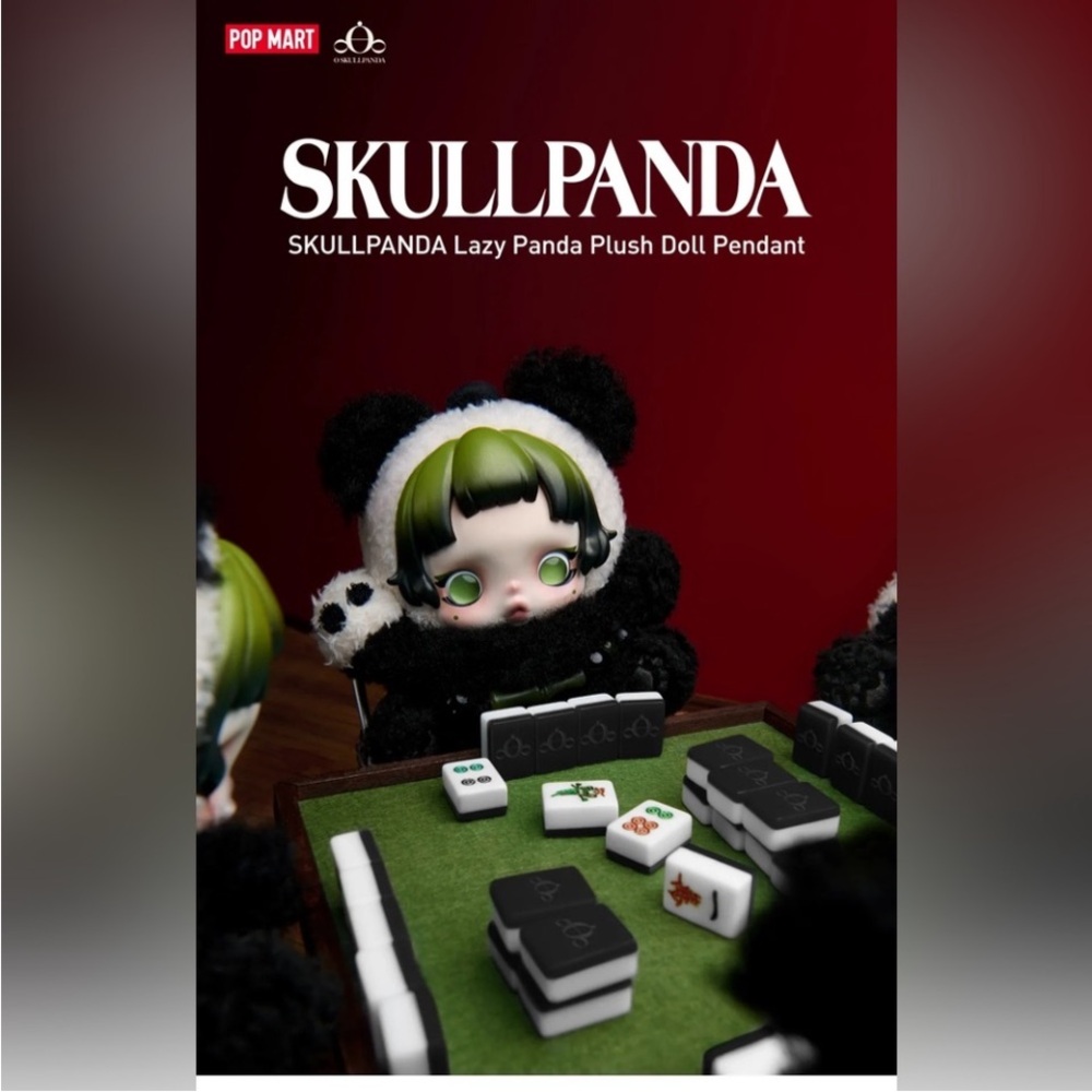 SKULLPANDA Lazy Panda Plush Doll Pendant